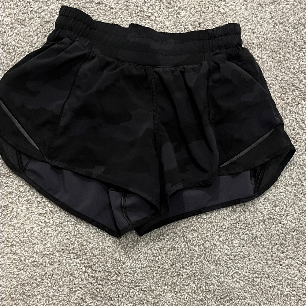 lululemon athletica Black Camo Women's Athletic Shorts